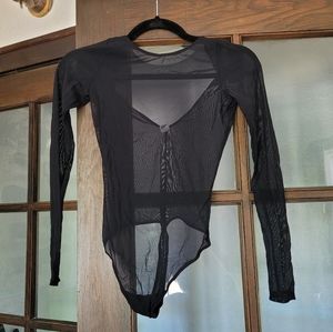 Parade Black Mesh Bodysuit